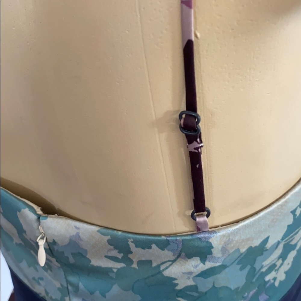Max and Cleo blue and purple flora dress - Picture 4 of 5